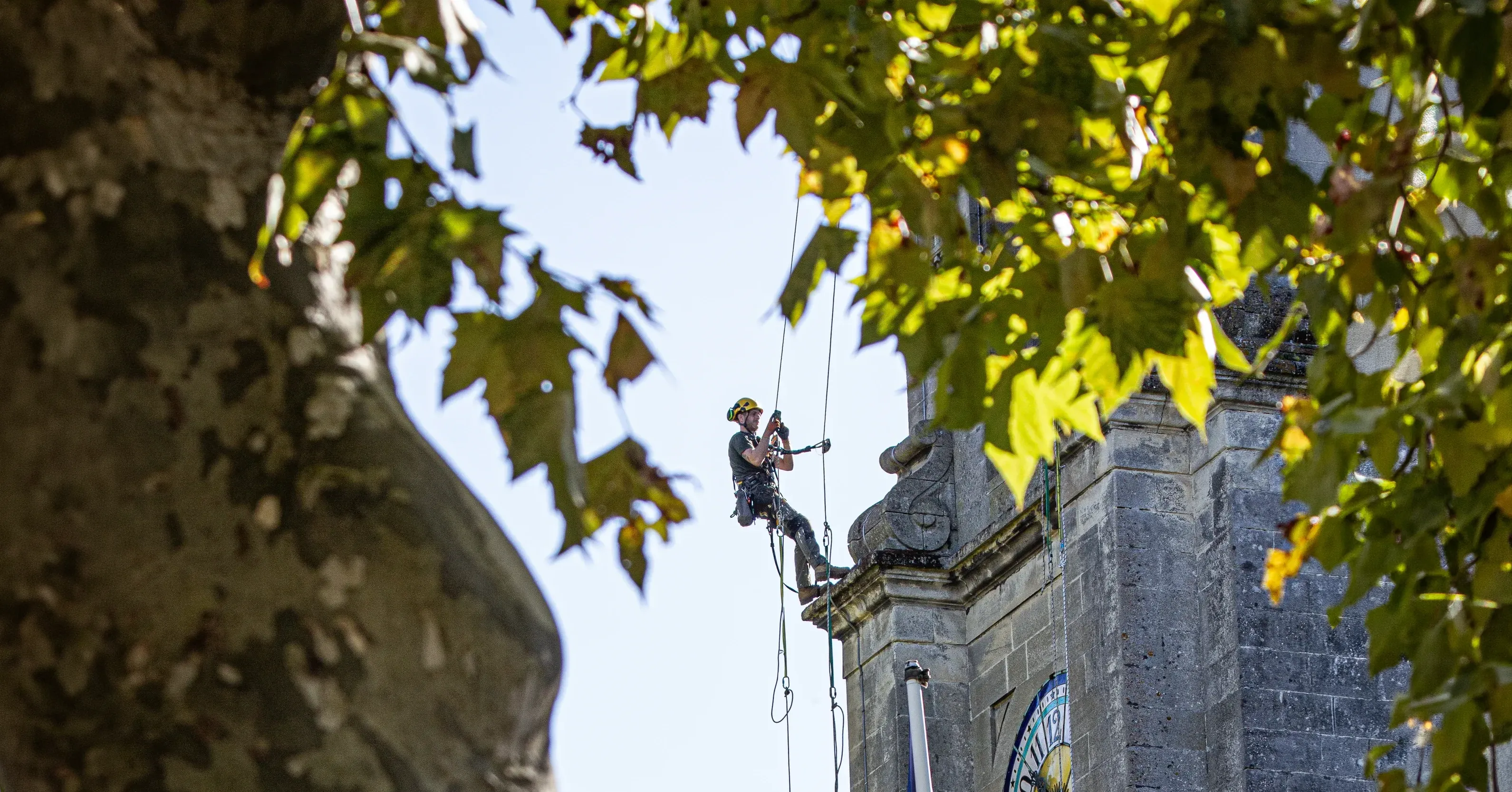 Travaux sur cordes pour les chantiers en hauteur